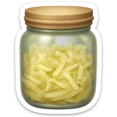 sauerkraut jar sticker