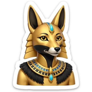 Anubis (A Egypt Fox) sticker