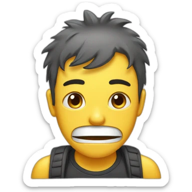 qwerty crying that his family abandoned him sticker