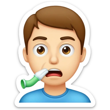 Stinky breath sticker