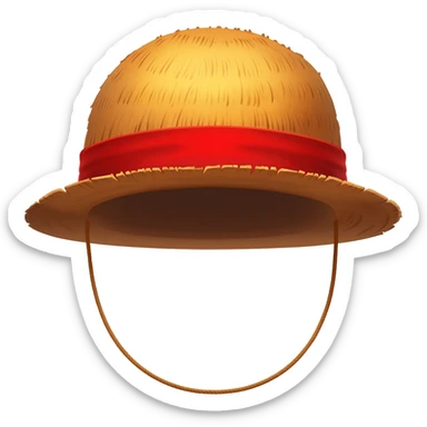 Luffy hat sticker