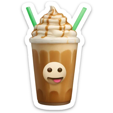 Caramel frappe sticker