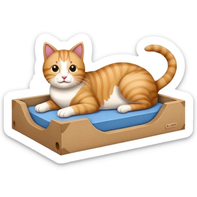  Cat Scratcher bed sticker