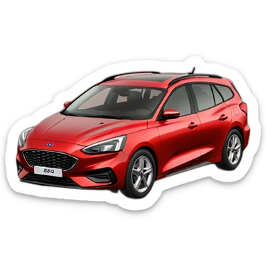 ford focus kombi 2018 red sticker