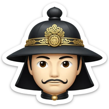 samurai only hat without head sticker