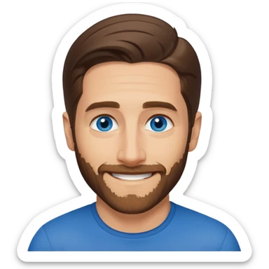 Jake Gyllenhaal with blue eyes sticker