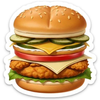 Chick-fil-a chicken sandwich sticker
