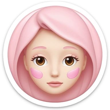 Light Pink skincare sticker