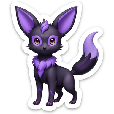 Noibat-Umbreon-Espeon-hybrid, full body sticker