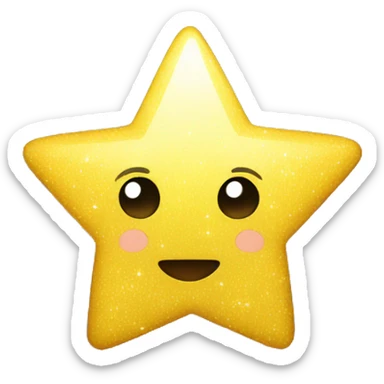 sparkling stars sticker