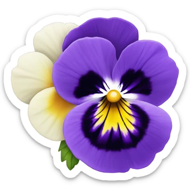 Pansy flower light sticker