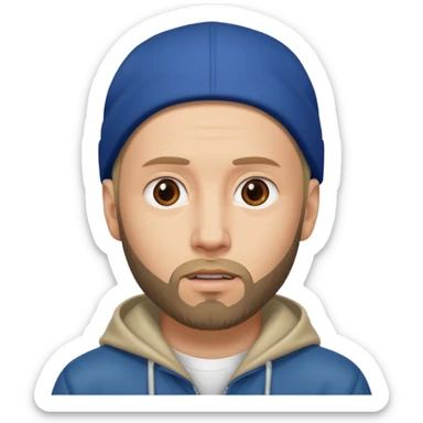 Eminem с брродой sticker