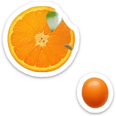 ashwagandha flower and orange berrie sticker
