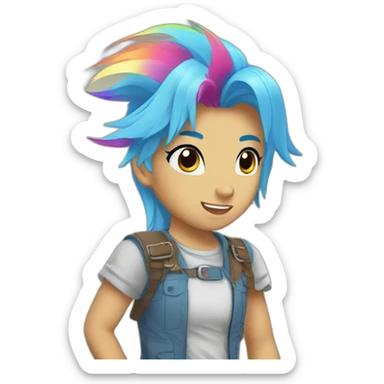 I want to come in rainbow Dash sticker