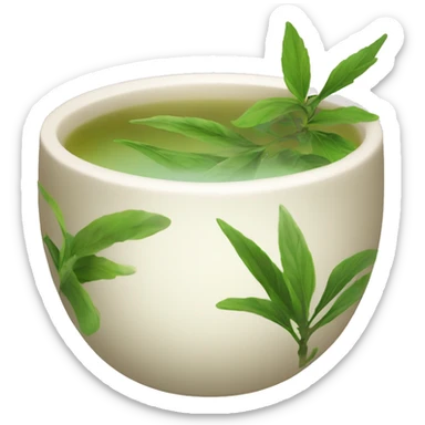 Japanese herbal tea sticker