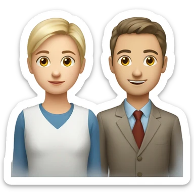 A young Russian language teacher A young Russian language teacher sticker