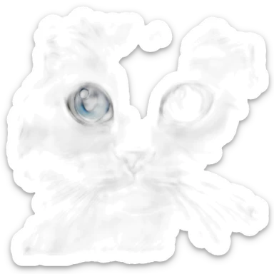 Neva Masquerade cat blue eyes sticker