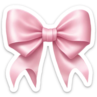 pink cute ribbon sticker