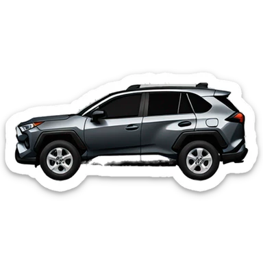2024 Dark gray Toyota rav4 sticker