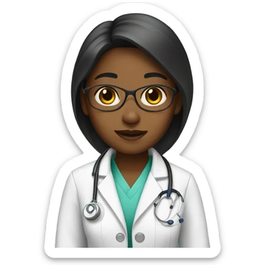 girl doctor sticker