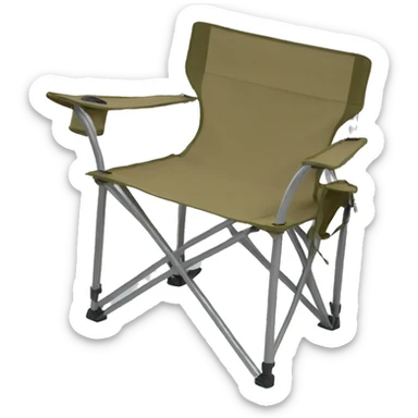 Khaki colored camping chair sticker