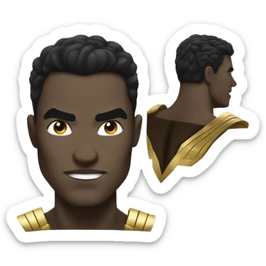 black adam superhero sticker