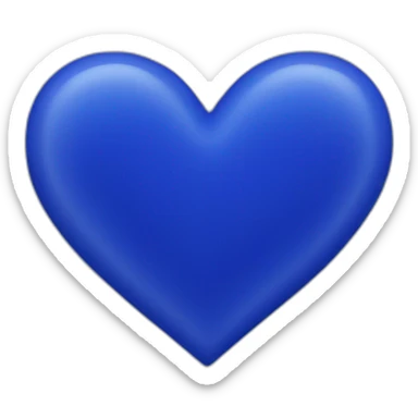 Indigo colors heart sticker