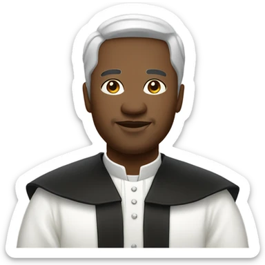 Pastor in White Vestments sticker