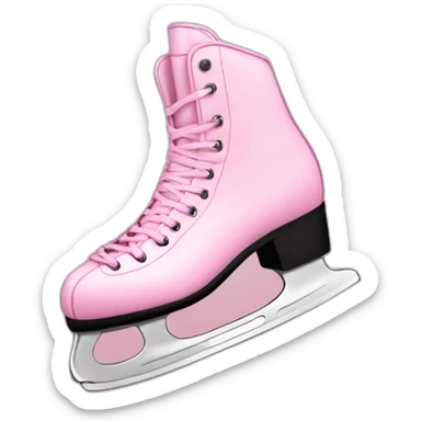 Ice skates pink sticker