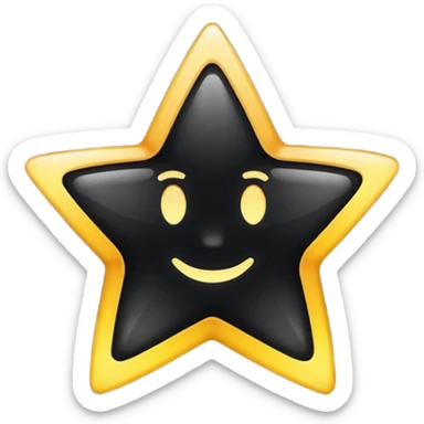 ★☆ - this shows full star and empty star but I want is first half black and second half empty sticker