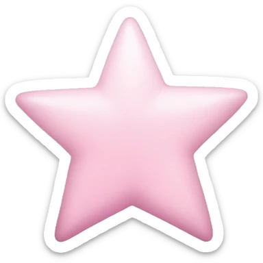 Light pink star sticker