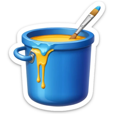 pot of paint sticker