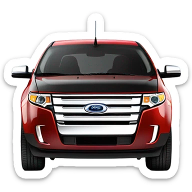 Ford edge red 2010 sticker