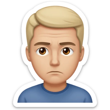 thinking hard sticker