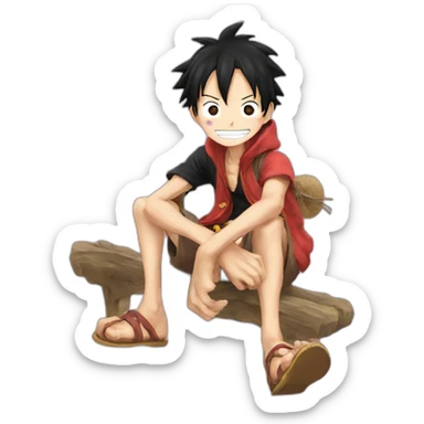 Luffy love sticker