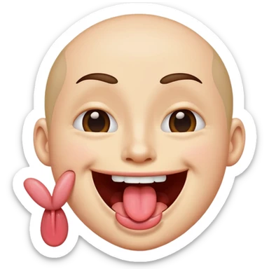 winking face with tongue sticker