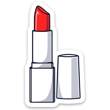 Bubble gum pink color, realistic lipstick sticker