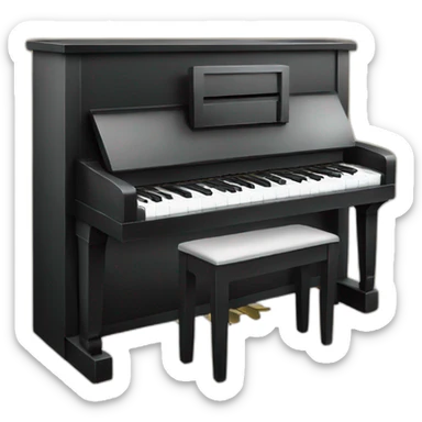 Piano électronique sticker