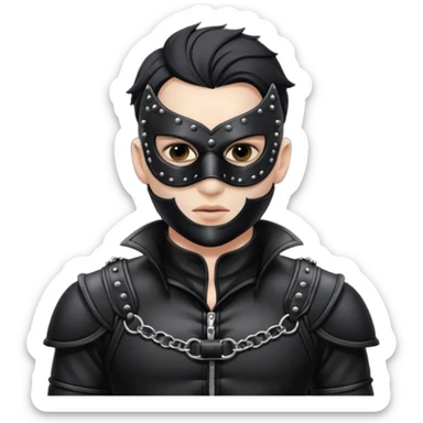 Male BDSM clothing, only the clothing is retained, excluding the head and body. sticker