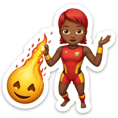 Um Android comendo uma maçã sticker