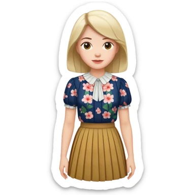 skirt and blouse sticker