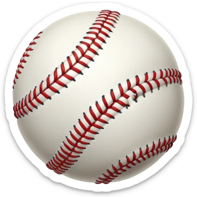 Cinematic Realistic image of a classic baseball, rendered with detailed stitching and textured leather, set against a nostalgic ballpark backdrop with soft, golden lighting that evokes Americana sticker