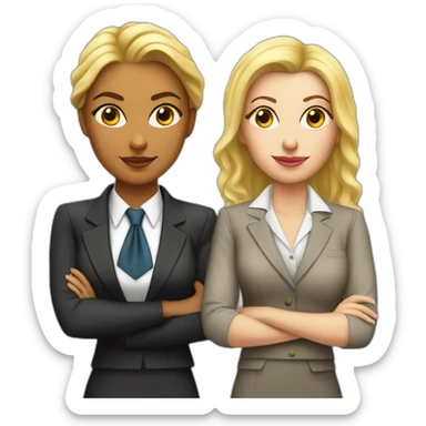 Beautiful strong female lawyer and aerial queen sticker