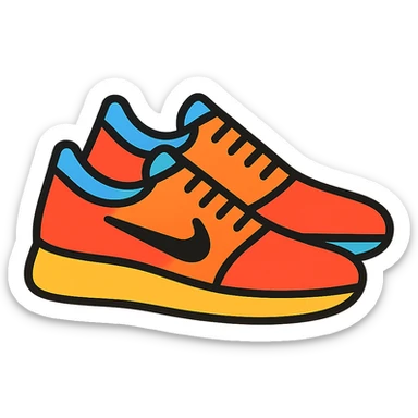 pair of Nike shoes sticker