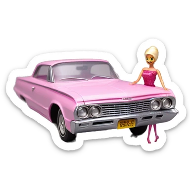 Haunted Barbie’s 1963 Oldsmobile Jetfire   sticker