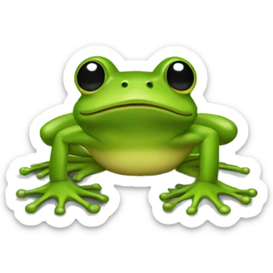 grenouille rouge sticker