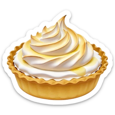 Lemon tartlet with meringue on top sticker
