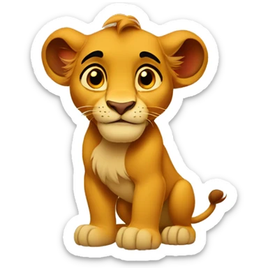 simba disney sticker