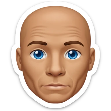 Armando "Pitbull" Pérez with blue eyes sticker