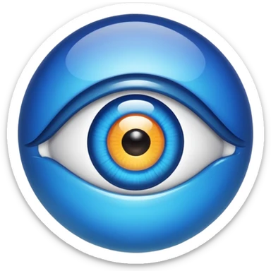 nazar eye bead. sticker